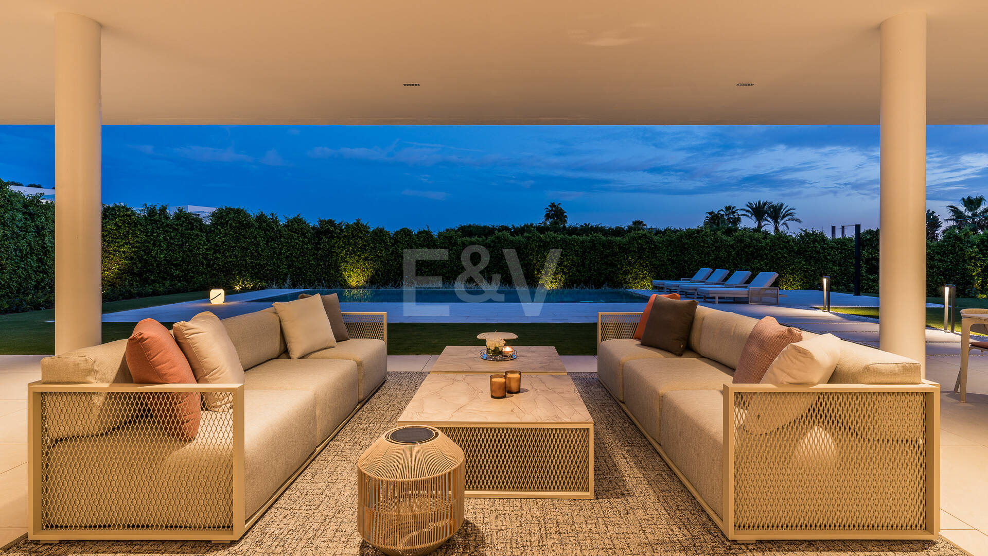 Sophisticated Contemporary Villa on the Golden Mile Steps from the Beach