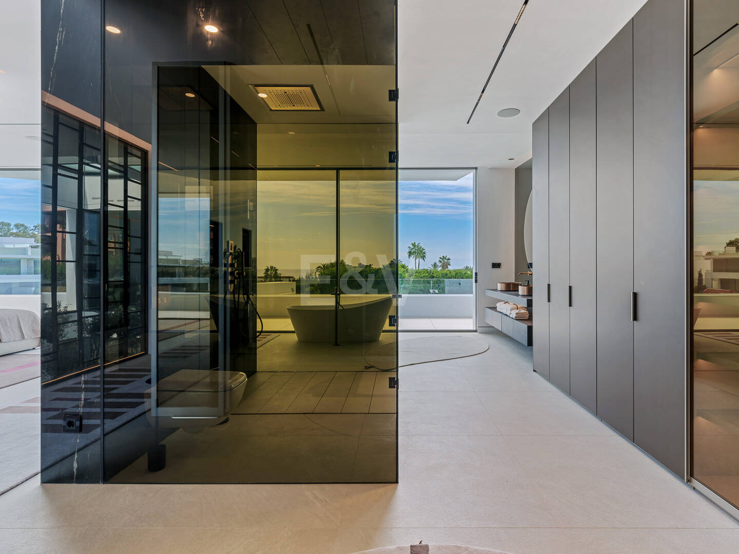 Sophisticated Contemporary Villa on the Golden Mile Steps from the Beach