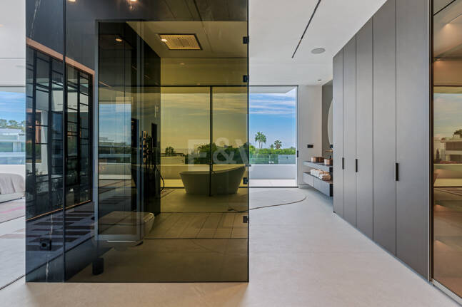 Sophisticated Contemporary Villa on the Golden Mile Steps from the Beach