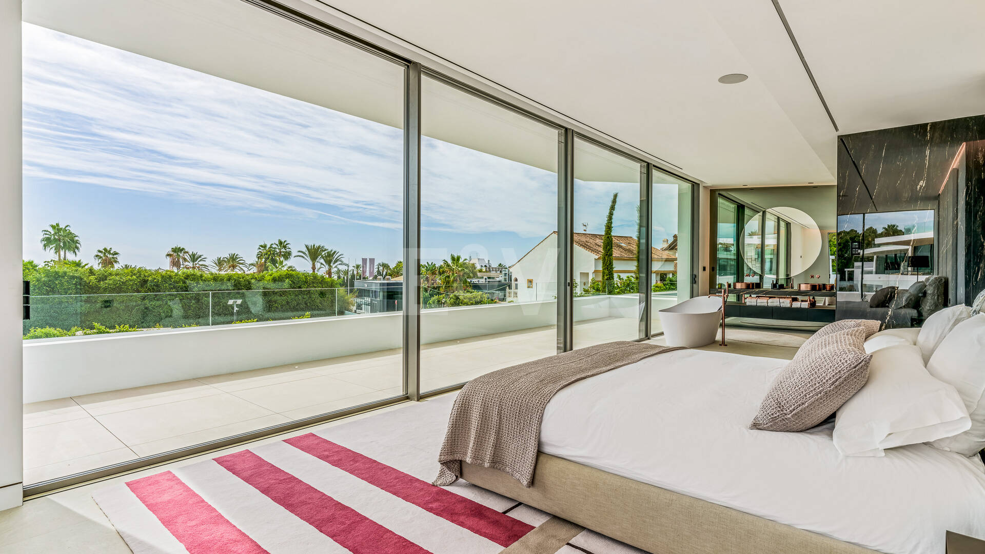 Sophisticated Contemporary Villa on the Golden Mile Steps from the Beach