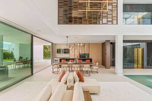 Sophisticated Contemporary Villa on the Golden Mile Steps from the Beach