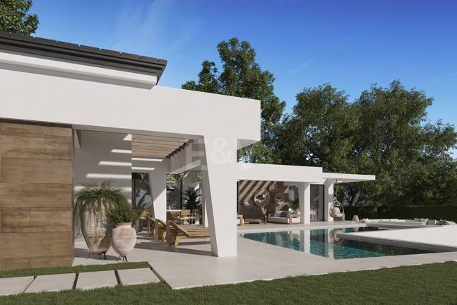 Moderne Luxusvilla in Nueva Andalucia in Golflage