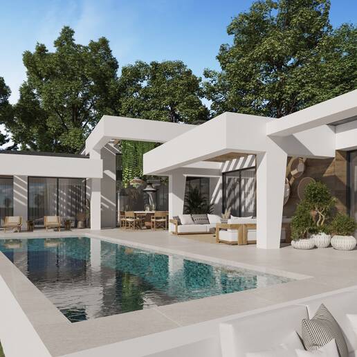 Moderne Luxusvilla in Nueva Andalucia in Golflage