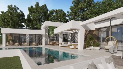 Moderna villa de lujo en Nueva Andalucia en un entorno de golf
