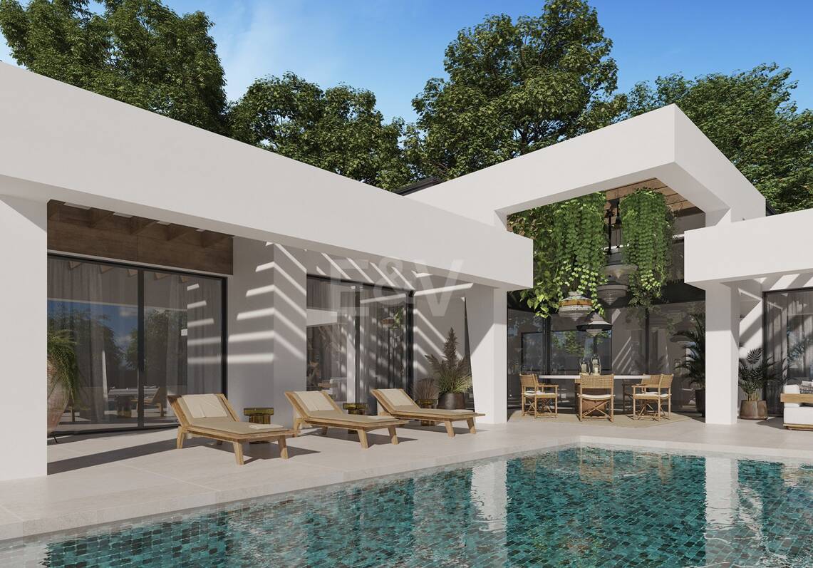 Modern luxury villa in Nueva Andalucia set in golf location