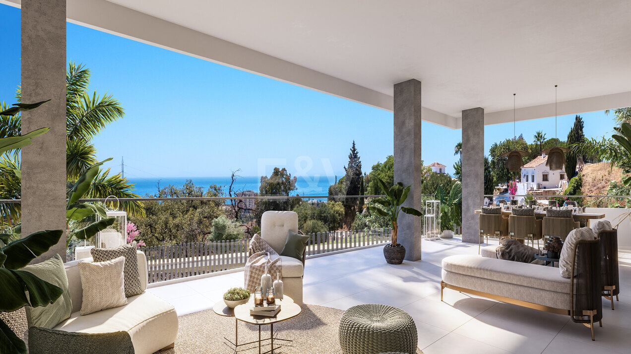 Wohnung in Los Altos de Los Monteros im Bau mit herrlicher Aussicht