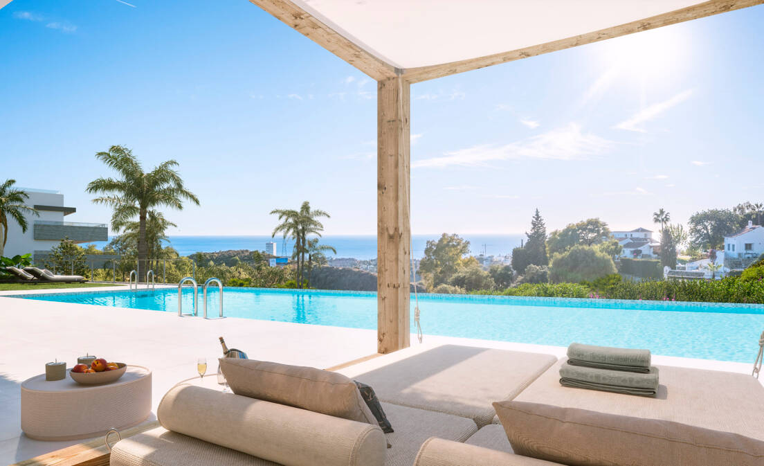 Apartamento en Los Altos de Los Monteros en construcción con excelentes vistas