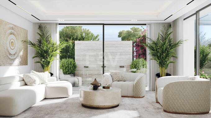 Impresionante villa con vistas al mar y al golf