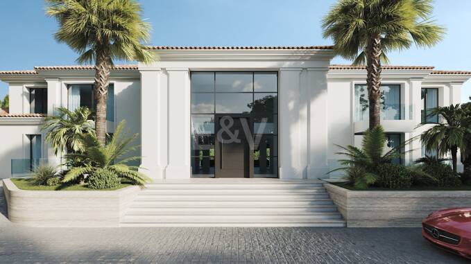Impresionante villa con vistas al mar y al golf