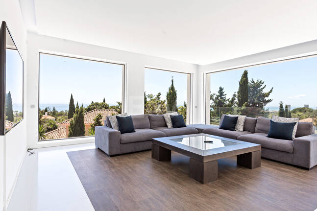 Modern Villa i Hacienda Las Chapas med havsutsikt