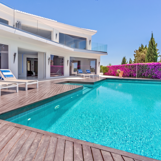 Villa moderna en Hacienda Las Chapas con impresionantes vistas al mar