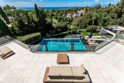 Villa moderna en Hacienda Las Chapas con impresionantes vistas al mar