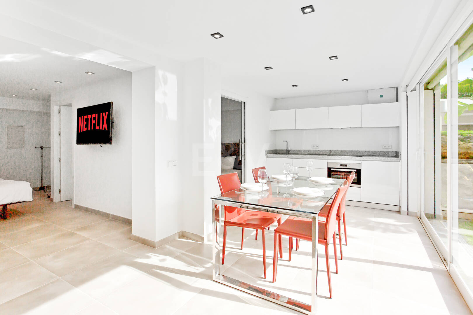 Nowoczesna willa w Hacienda Las Chapas z widokiem na morze