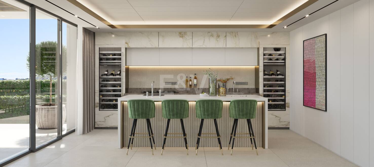 Designer Villa Project at Los Flamingos Golf with Elevated Front Line Golf Position