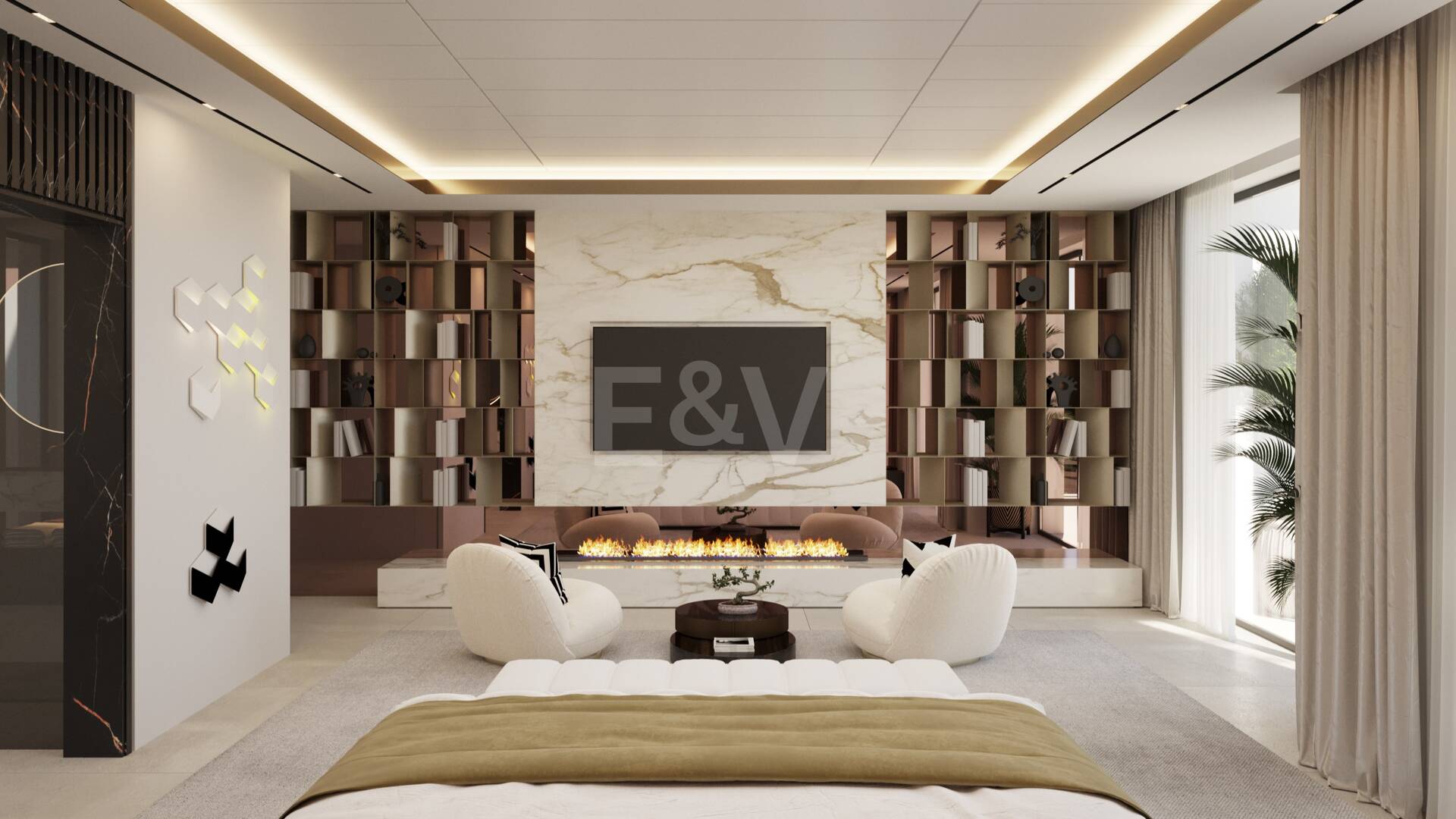 Designer-Villa-Projekt am Los Flamingos Golf mit erhöhter Frontlage am Golfplatz