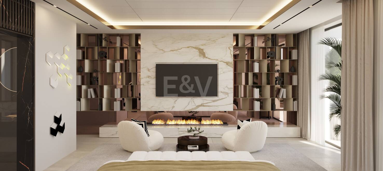 Designer Villa Project at Los Flamingos Golf with Elevated Front Line Golf Position