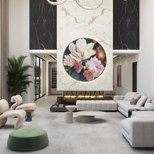 Designer Villa Project at Los Flamingos Golf with Elevated Front Line Golf Position