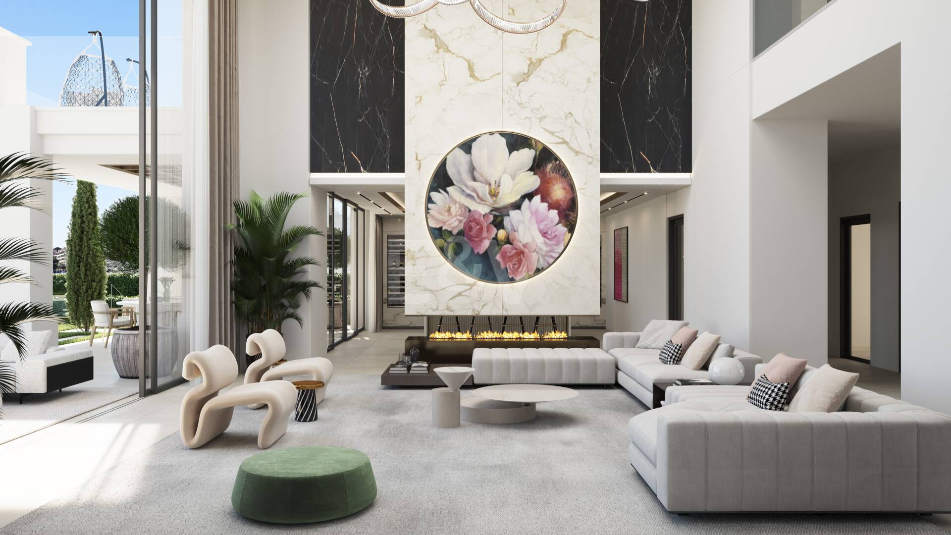 Designer Villa Project at Los Flamingos Golf with Elevated Front Line Golf Position