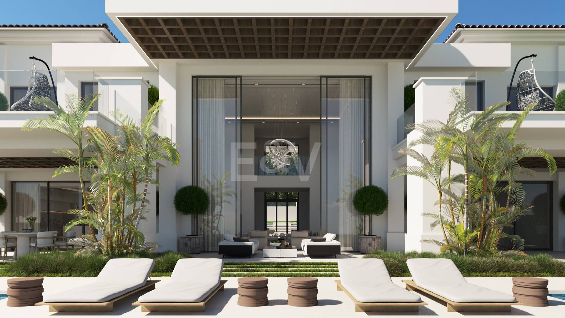 Designer-Villa-Projekt am Los Flamingos Golf mit erhöhter Frontlage am Golfplatz