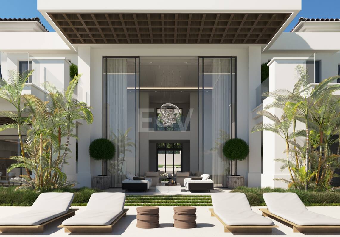 Designer Villa Project på Los Flamingos Golf med upphöjd frontlinje Golf Position