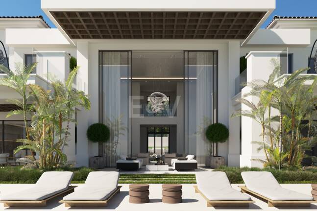 Designer Villa Project at Los Flamingos Golf with Elevated Front Line Golf Position