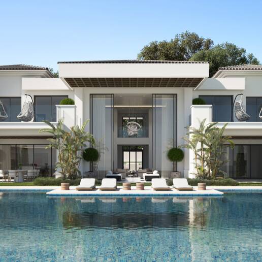 Designer Villa Project at Los Flamingos Golf with Elevated Front Line Golf Position