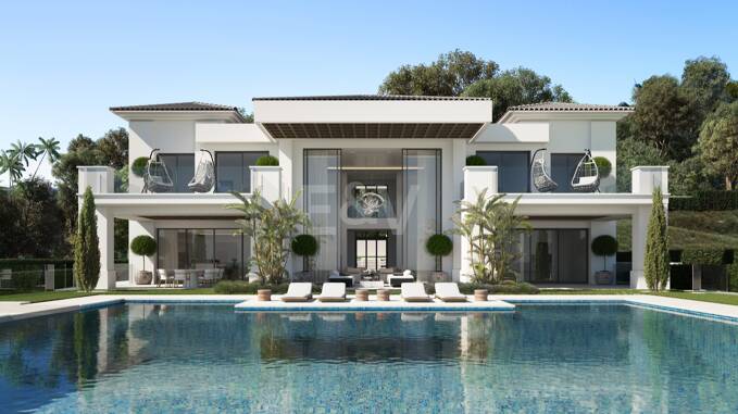 Designer-Villa-Projekt am Los Flamingos Golf mit erhöhter Frontlage am Golfplatz