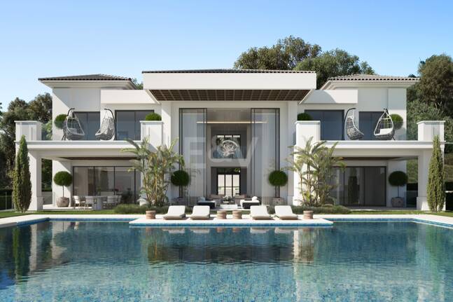 Designer Villa Project at Los Flamingos Golf with Elevated Front Line Golf Position