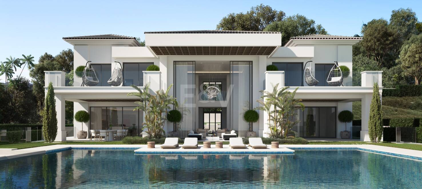 Designer Villa Project at Los Flamingos Golf with Elevated Front Line Golf Position