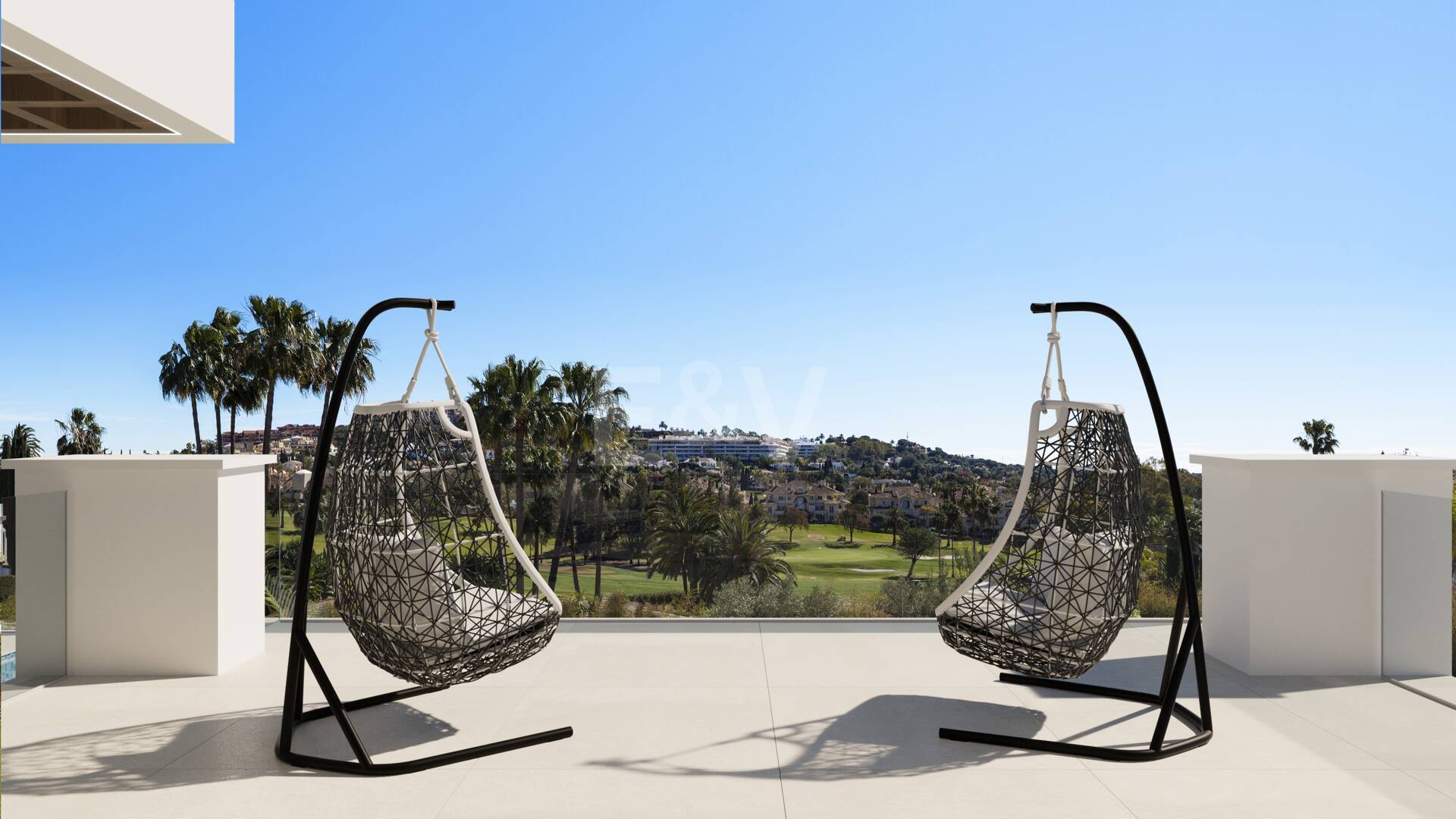 Designer-Villa-Projekt am Los Flamingos Golf mit erhöhter Frontlage am Golfplatz