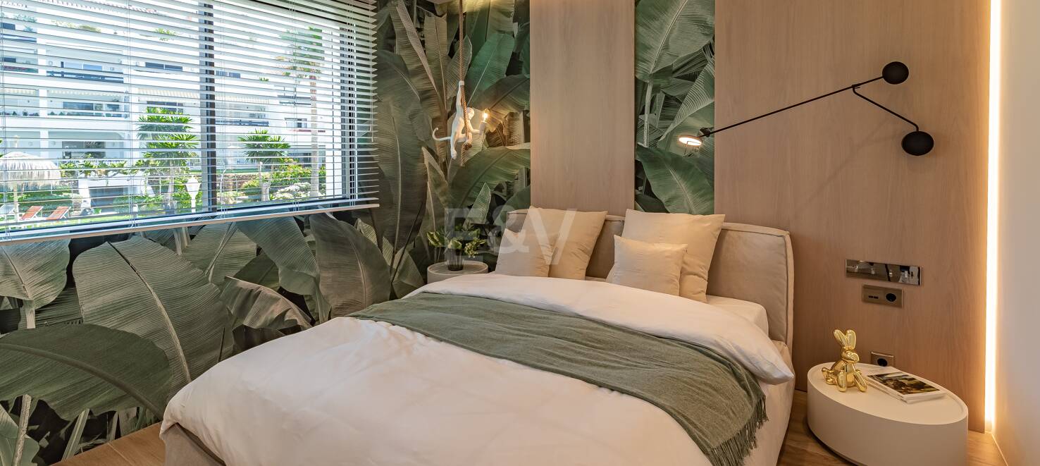 Lyxig Beachfront Townhouse i Coral Beach på Marbellas Golden Mile