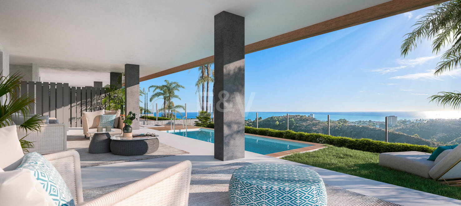 Lägenhet i Los Altos de Los Monteros under byggande med fantastisk utsikt