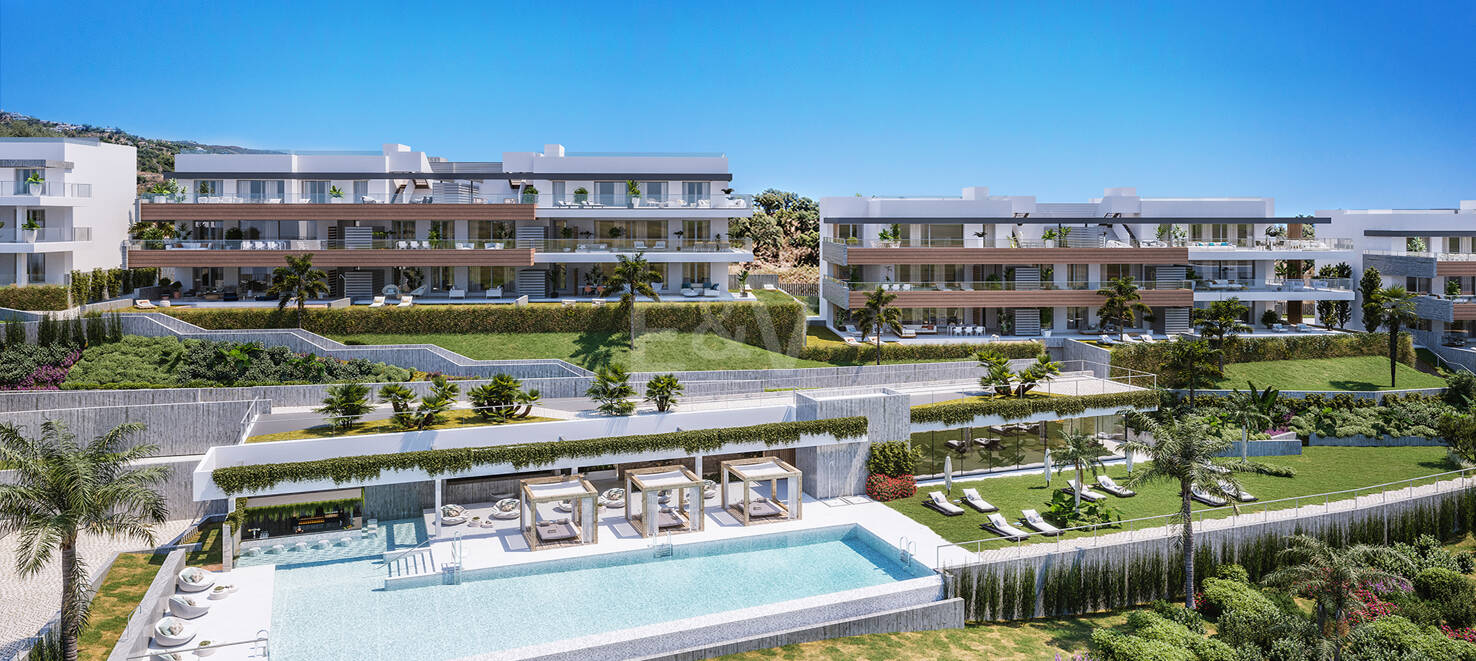 Lägenhet i Los Altos de Los Monteros under byggande med fantastisk utsikt