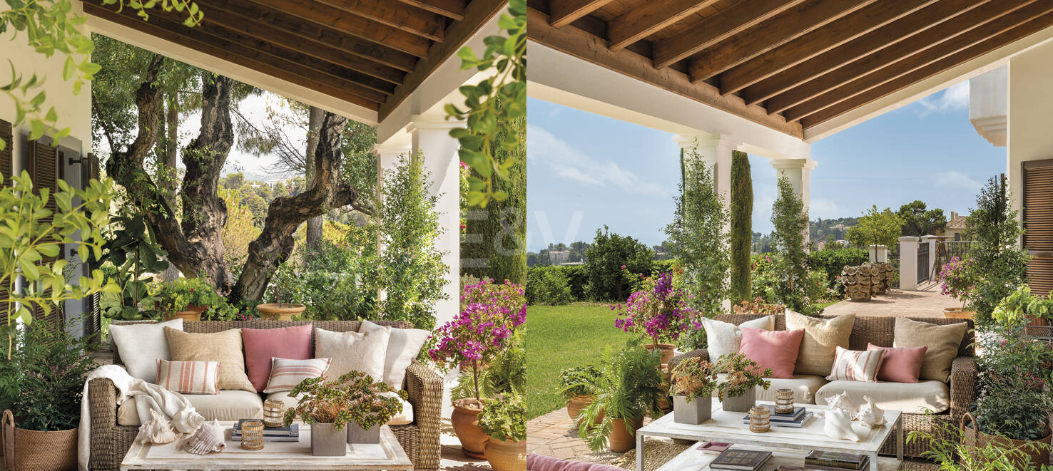 Villa de estilo andaluz con vistas panorámicas en El Madroñal