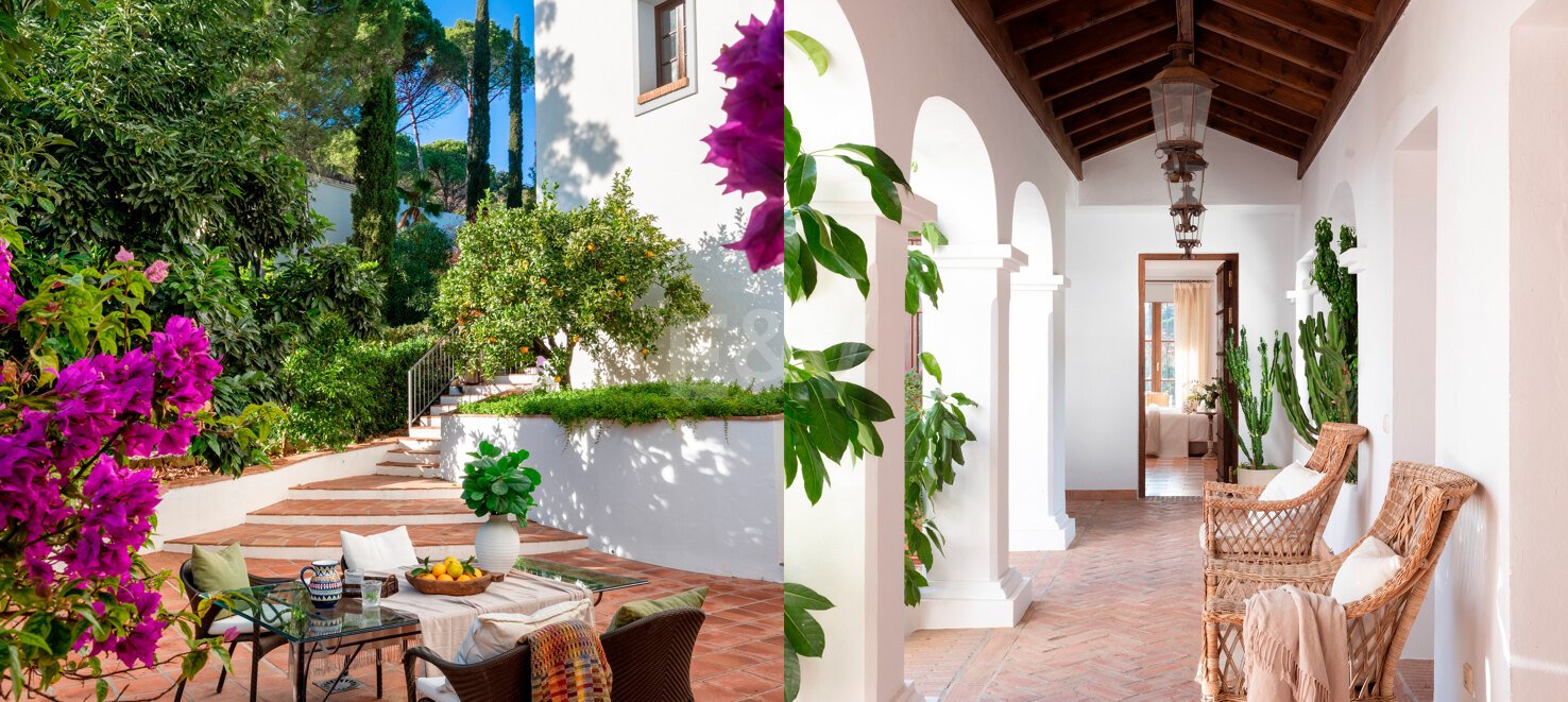 Villa im andalusischen Stil mit Panoramablick i El Madroñal