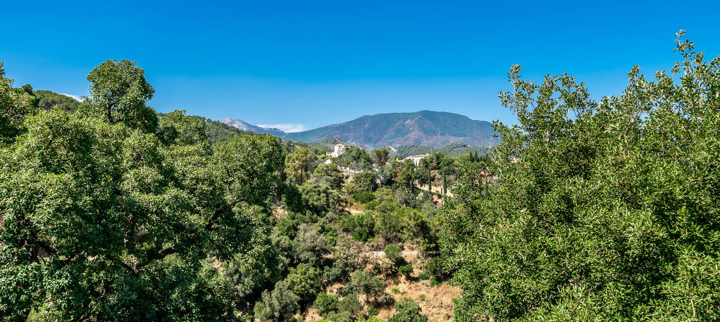 Villa de estilo andaluz con vistas panorámicas en El Madroñal