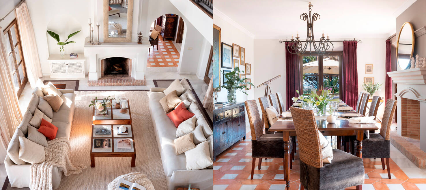 Villa de estilo andaluz con vistas panorámicas en El Madroñal