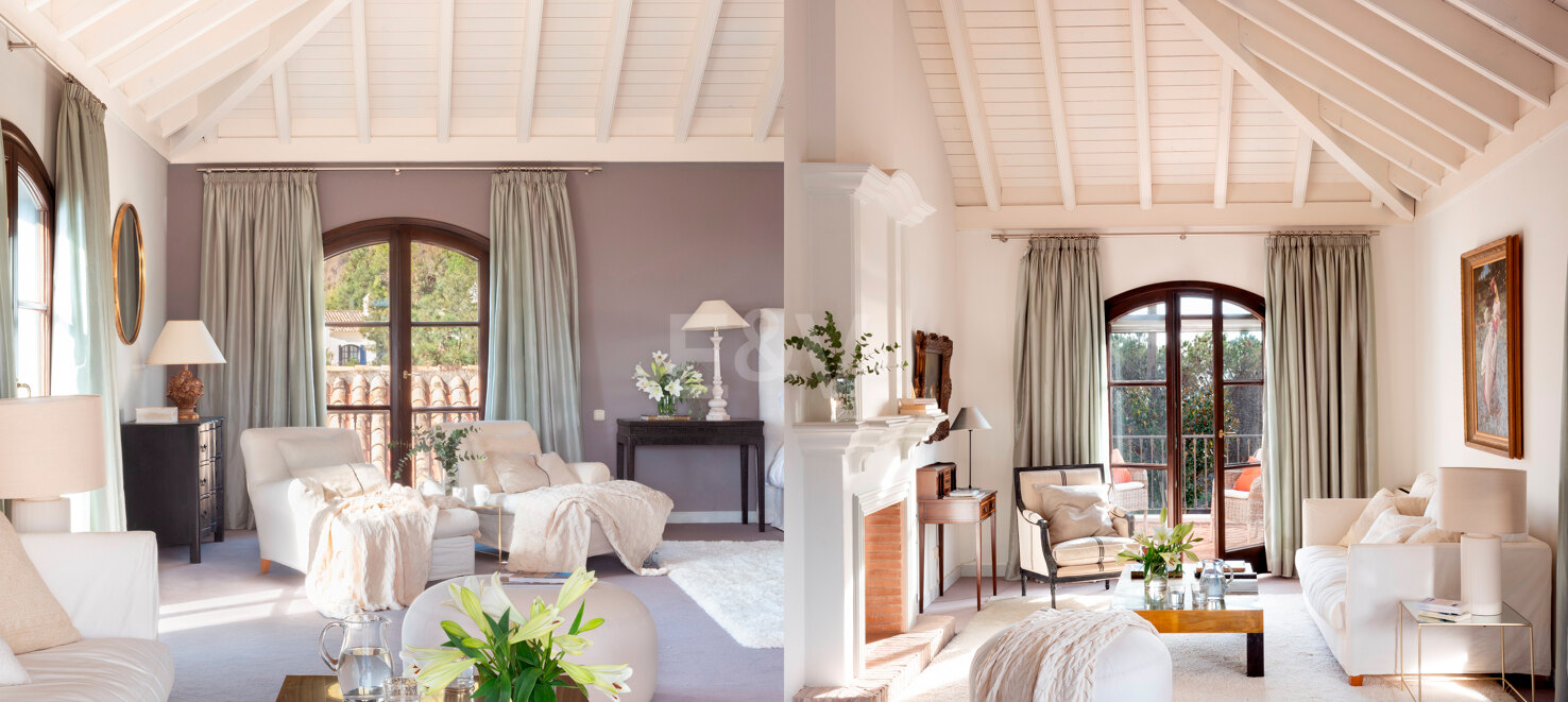Villa im andalusischen Stil mit Panoramablick i El Madroñal