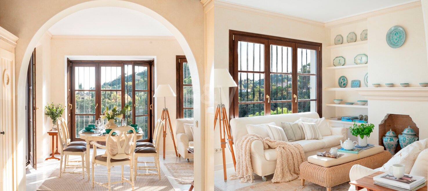 Villa im andalusischen Stil mit Panoramablick i El Madroñal