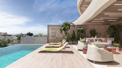 New Front Line Beach Resort Duplex Penthouse i El Rosario