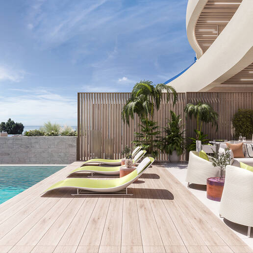 New Front Line Beach Resort Duplex Penthouse i El Rosario