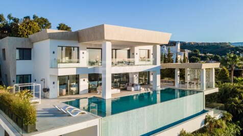 Villa de luxe écologique à El Paraiso Alto avec vue panoramique sur la mer