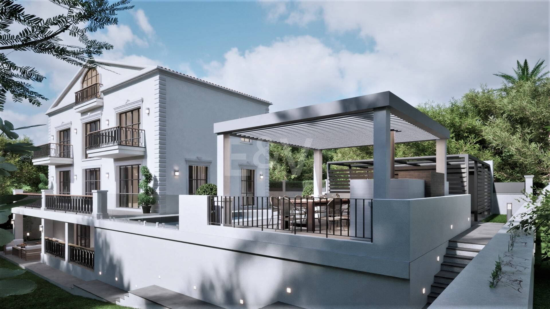 Chelsea-Stil Designer-Villa in Nueva Andalucía