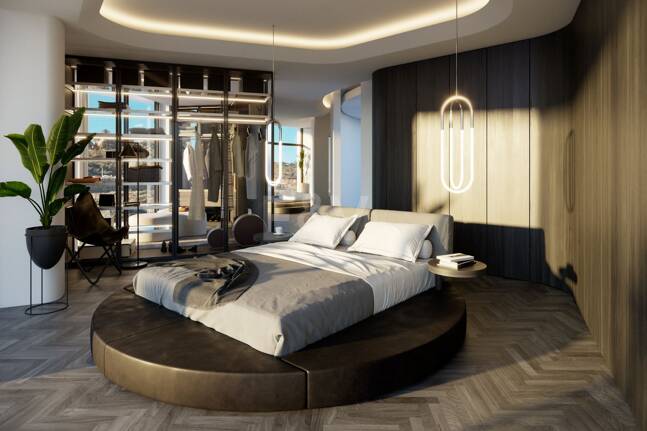 Penthouse mit einzigartigem zeitgenössischem Design