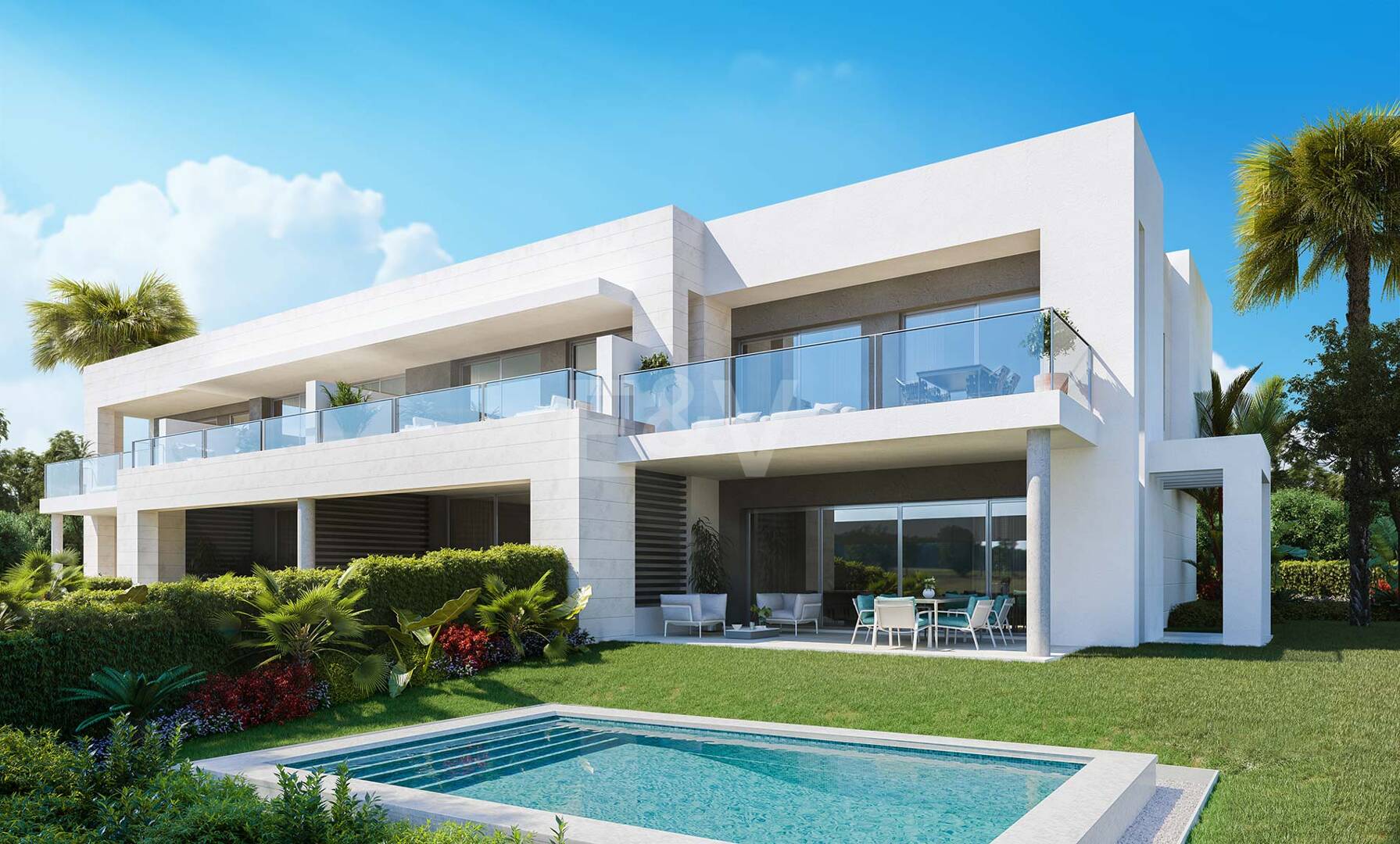 Amenity-Rich Townhouses avec piscines et salle de gym