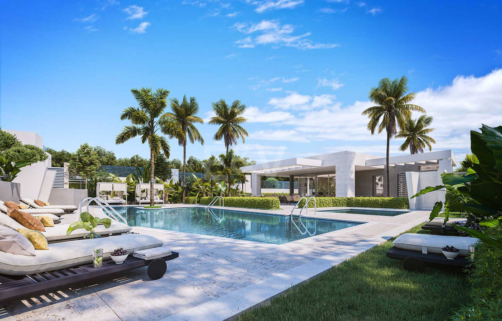 Amenity-Rich Townhouses avec piscines et salle de gym