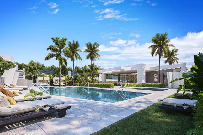 Amenity-Rich Townhouses med pooler och gym