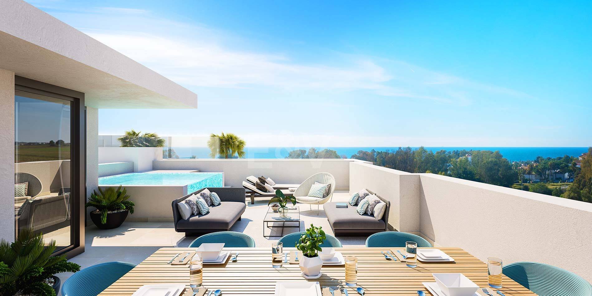 Amenity-Rich Townhouses med pooler och gym