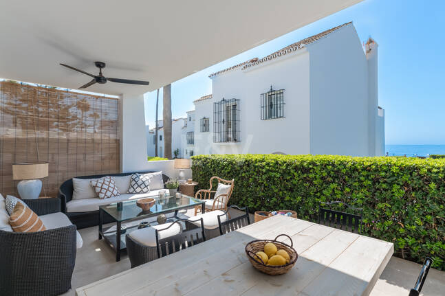 Las Chapas Beach Townhouse med direkt tillgång till havet