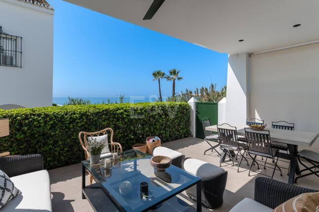 Las Chapas Beach Townhouse med direkt tillgång till havet